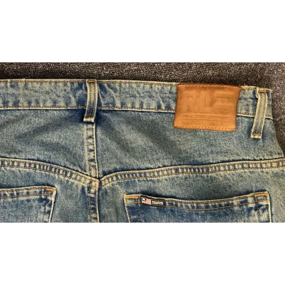 Vintage 90s Polo Jeans Co. Carpenter Jeans 34x34 Y2K Loose Fit Made in Mexico - Picture 3 of 4